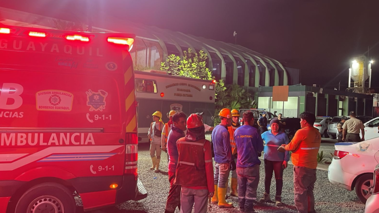 Ante la emergencia en Puerto Santa Ana, se movilizaron dos unidades de rescate.