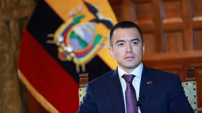 Noboa traslada temporalmente sede del Ejecutivo a Latacunga tras eliminación del subsidio al diésel