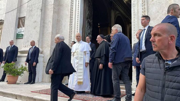 León XIV y su visita sorpresa a un santuario de los agustinos en las afueras de Roma