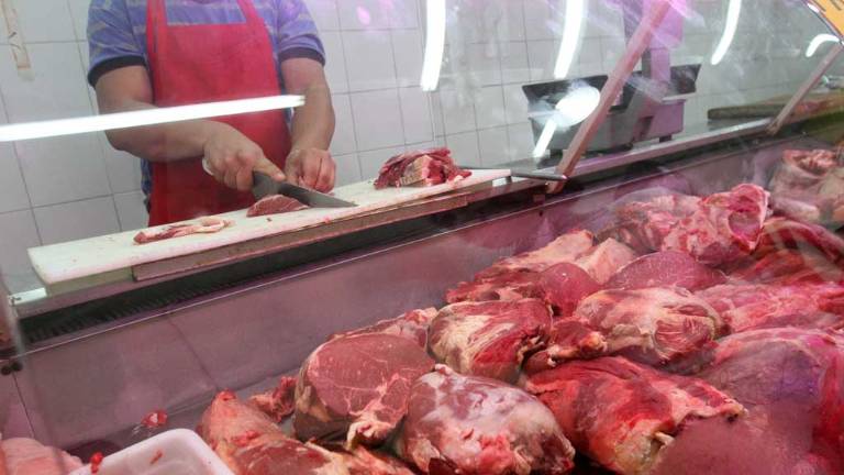 Un pedazo de carne fresca 'tiembla' en la carnicería