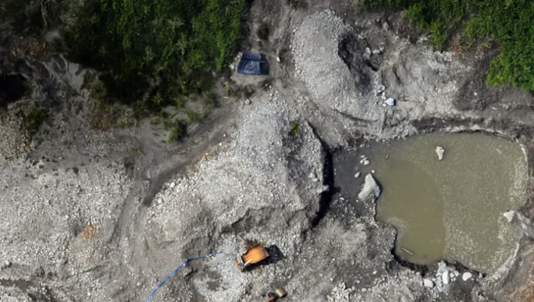 $!La minería ilegal avanza en zonas protegidas.