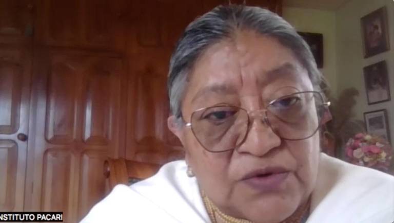 $!Nina Pacari (Cotacachi, en 1961) es una dirigente histórica de la CONAIE. Ha sido asambleísta constituyente; canciller de la República y jueza constitucional.