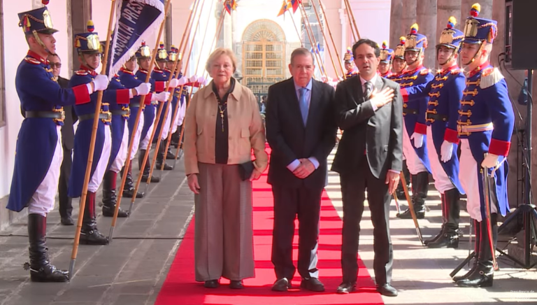 $!Edmundo González Urrutia: así fue recibido por Daniel Noboa en Carondelet y la agenda este martes 28 de enero