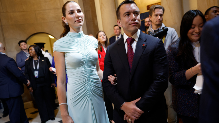La primera dama del Ecuador destacó como una delas mejores vestidas en el evento
