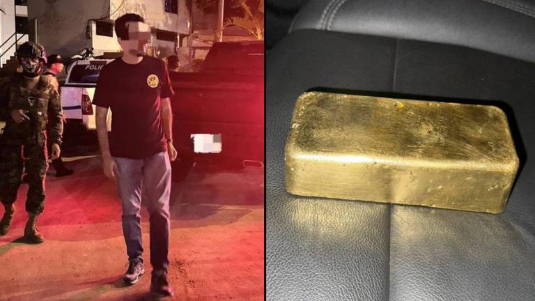 Detienen a un hombre en Ecuador que viajaba con un lingote de oro de 250.000 dólares