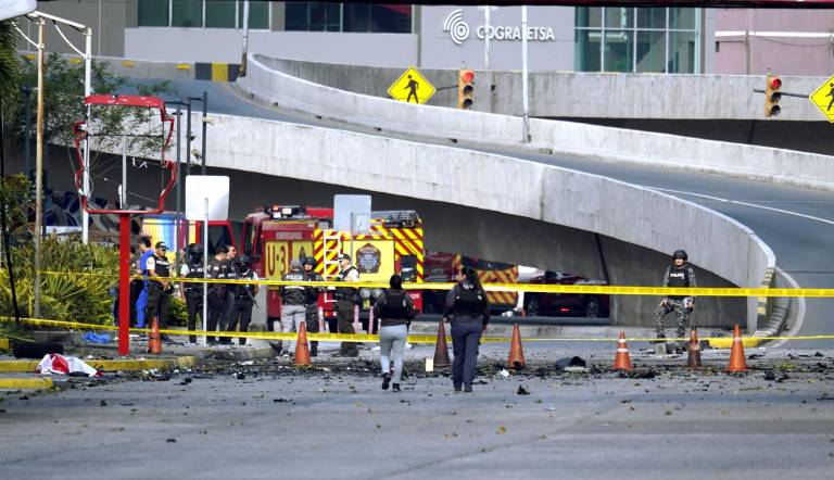 $!La reunión se lleva a cabo aproximadamente dos semanas después de que estalló en el norte de la ciudad de Guayaquil un coche bomba que dejó un muerto.