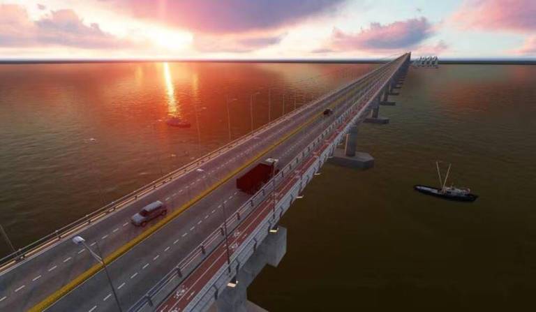 $!Simulación de cómo se vería el quinto puente tras su construcción, publicada en el 2017.