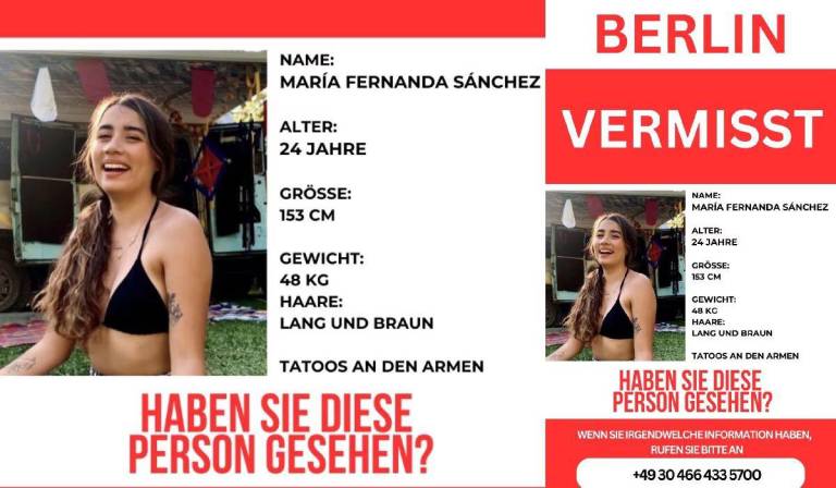 $!La extraña desaparición de María Fernanda Sánchez, una joven mexicana que no regresó a su departamento en Alemania