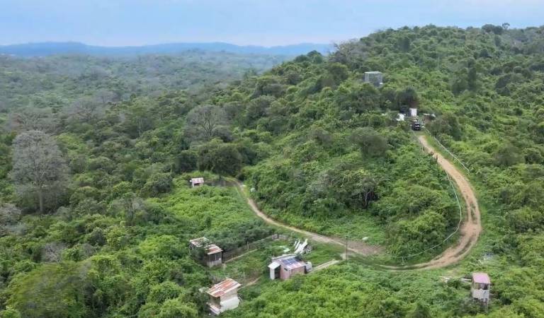 $!Fotografía aérea de una de las áreas que conforman el Centro de Rescate y Rehabilitación de Fauna Silvestre de Proyecto Sacha.