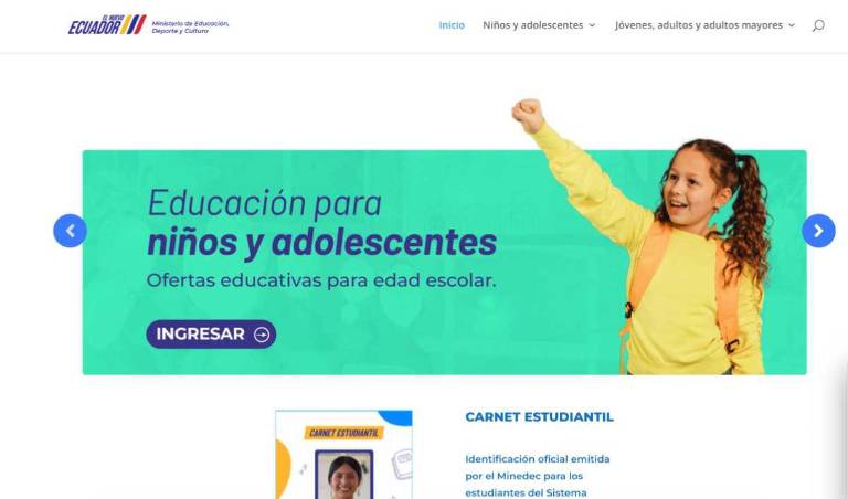 $!La gestión se realiza en línea y requiere datos básicos del estudiante y su representante.