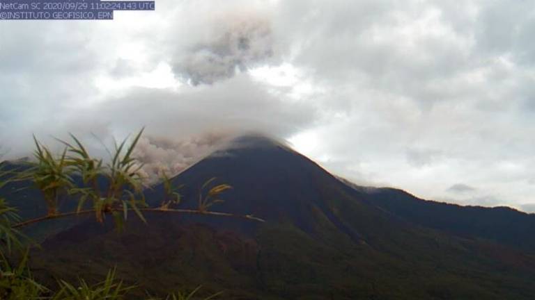 Volcán Reventador emite flujos piroclásticos con distancias máximas de 600 metros