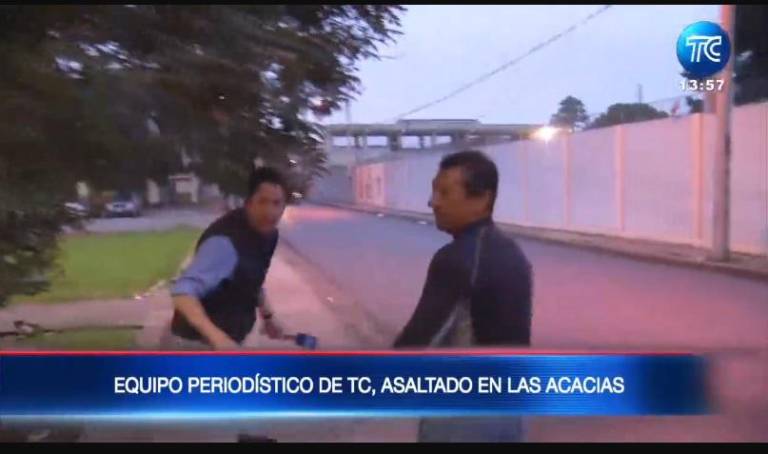 $!Periodista de TC Televisión sufre asalto durante entrevista en Guayaquil; es víctima por segunda vez