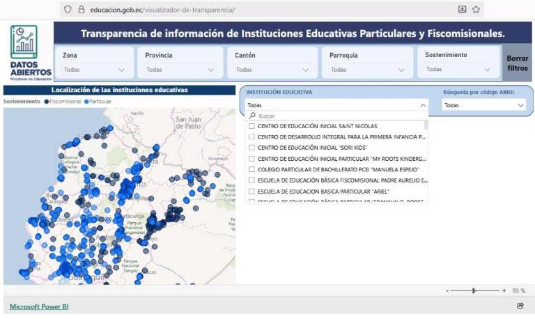 $!En esta plataforma se puede revisar la información de pensiones y matrículas vigentes.