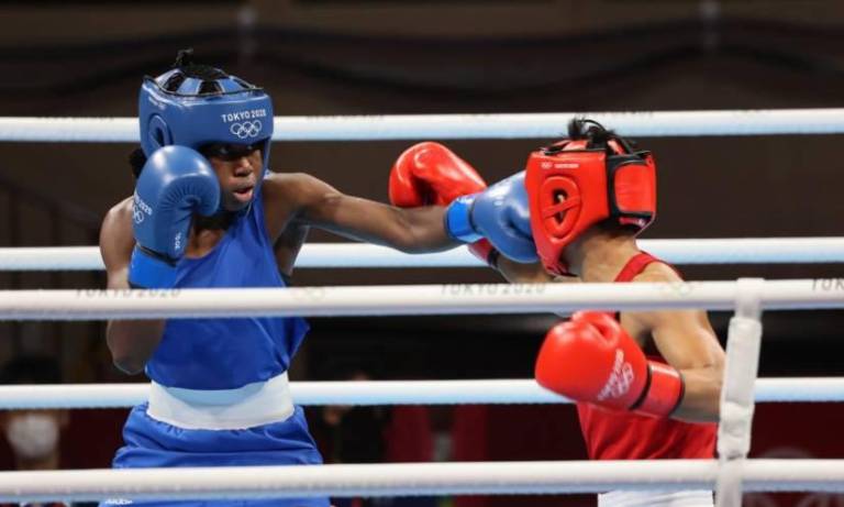 $!María José Palacios competirá en la primera ronda de boxeo femenino en la categoría 60 kilos.