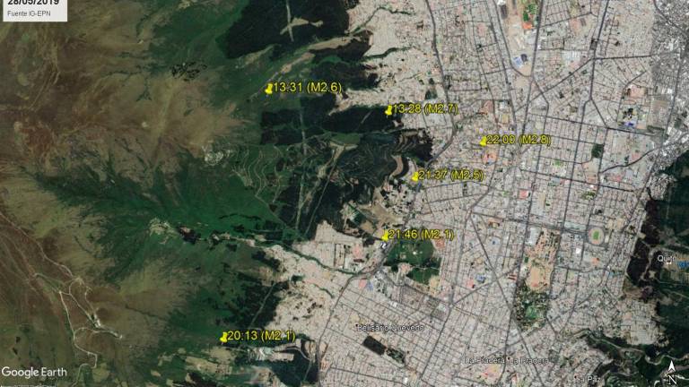 Falla activa en Quito provoca múltiples sismos