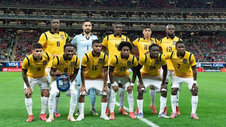 Selección de Ecuador en el amistoso internacional frente a México.