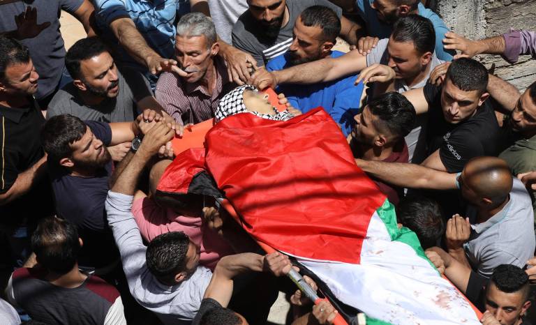 $!Funeral de un adolescente palestino.