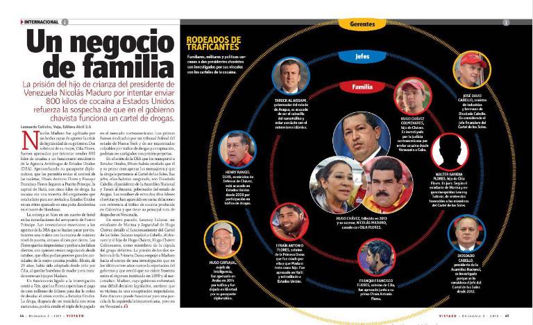 $!En 2015 salían a la luz los primeros datos del 'Cartel de los Soles'