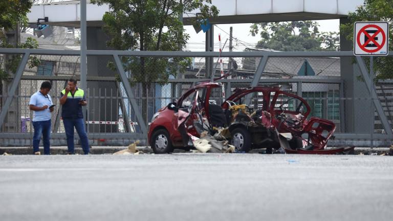 Siete personas que participaron en la detonación de un vehículo en Guayaquil serán procesadas