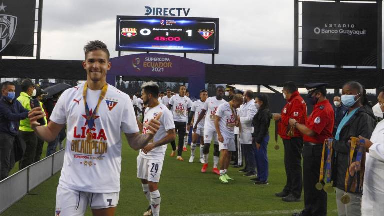 Liga de Quito celebra el bicampeonato de la Supercopa de Ecuador