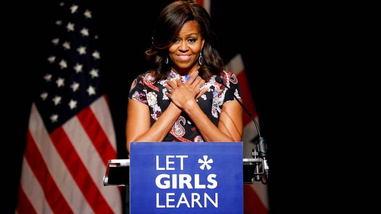 Michelle Obama aboga en Londres por la educación de las niñas