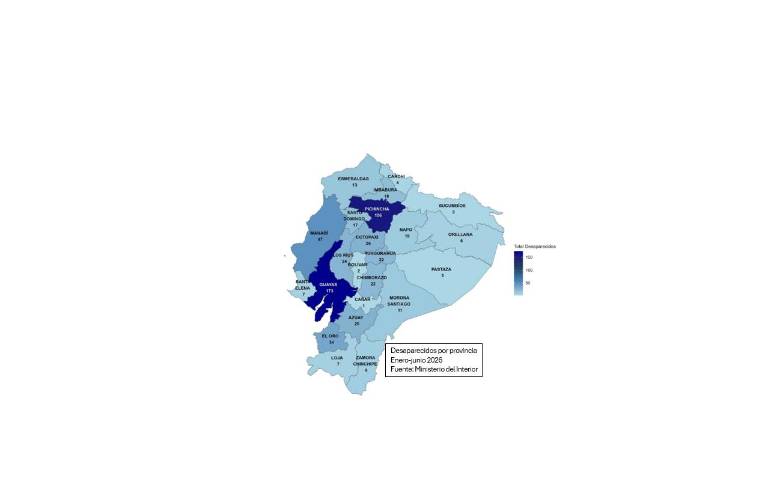 $!Mapa de los desaparecidos por provincia.