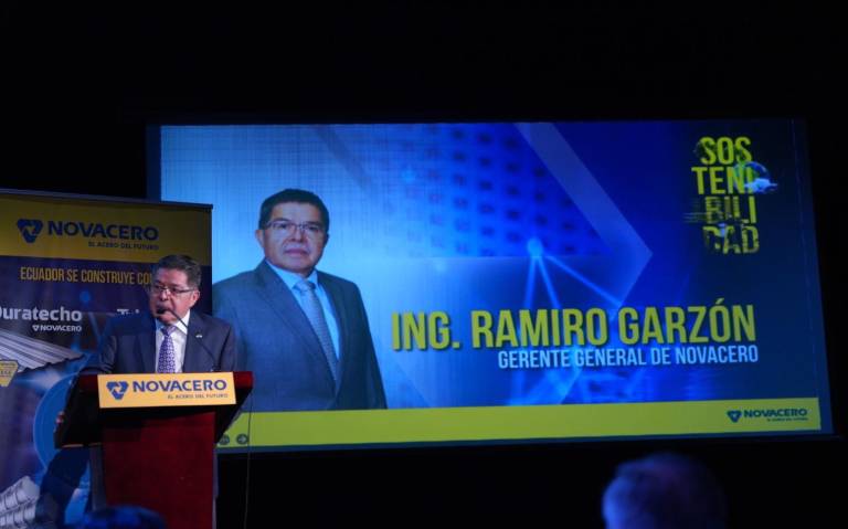 $!Ramiro Garzón, gerente general de Novacero, presentó la Memoria de Sostenibilidad 2023 de Novacero.
