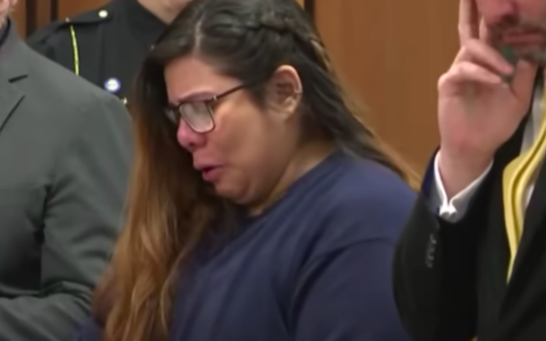 $!Fotografía de Kristel Candelario tomada durante su audiencia de juzgamiento, instalada el 18 de marzo de este año.