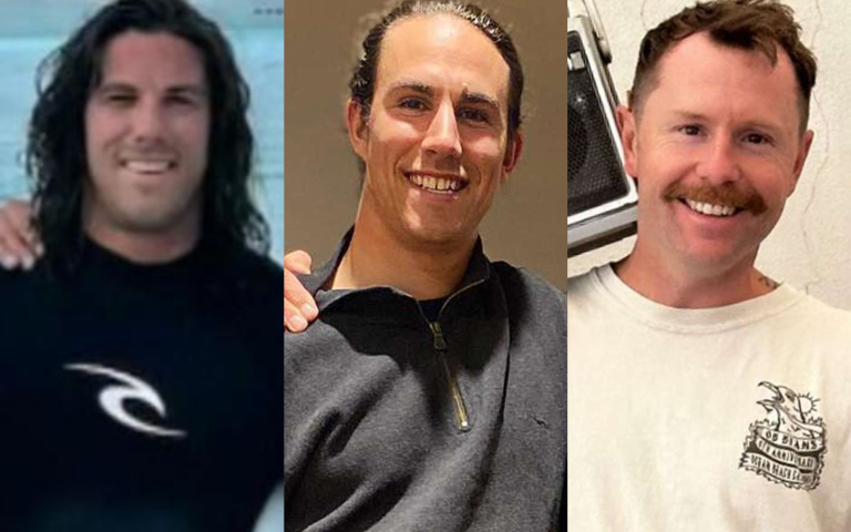 $!Fotografías de los surfistas asesinados. De izquierda a derecha, Callum Robinson, Jake Robinson y Jack Carter.
