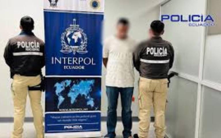 $!Alias Churrón tras su extradición a Ecuador, en enero del 2025.