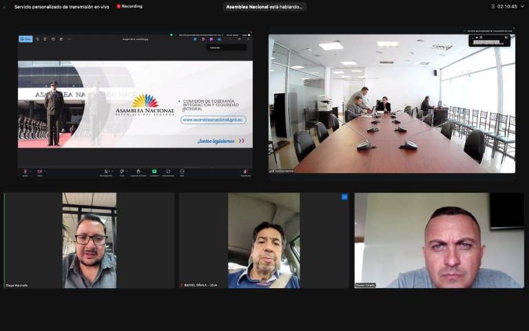 $!Captura que muestra la sesión de la mesa legislativa.