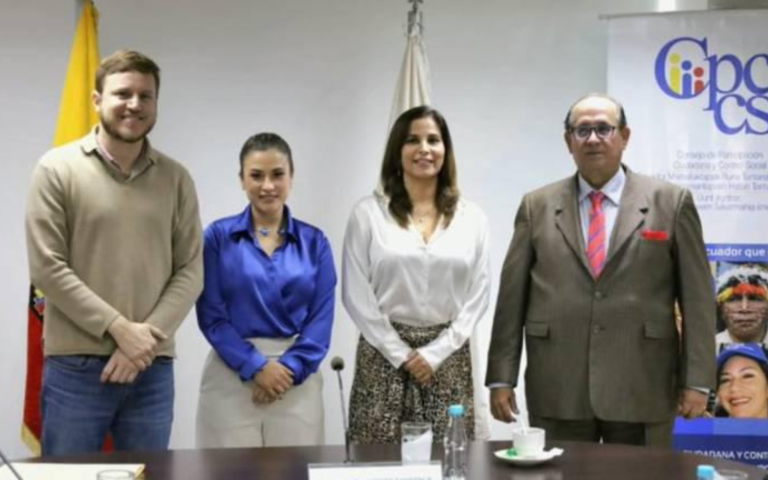 $!De izquierda a derecha, Augusto Verduga, Nicole Bonifaz, Yadira Saltos y Eduardo Franco Loor.