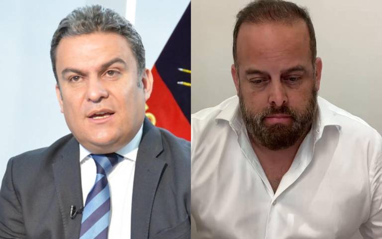 $!Combo de fotografías que muestra a José Serrano (D) y Xavier Jordán. La Fiscalía había pedido prisión preventiva para ambos, que residen en Estados Unidos, pero Ayala dictó medidas sustitutivas en cambio.