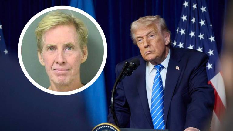 Combo de fotografías que muestra al tirador sentenciado, Ryan Xesley, y al presidente de Estados Unidos, Donald Trump.