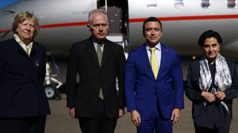 Daniel Noboa llega a Reino Unido como parte de su gira diplomática