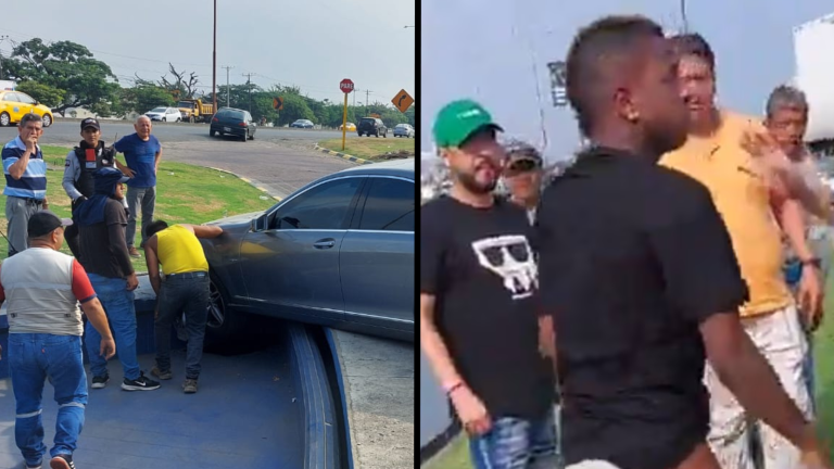 VIDEO | El futbolista Miller Bolaños aparece envuelto en escandaloso accidente a las afueras de una urbanización