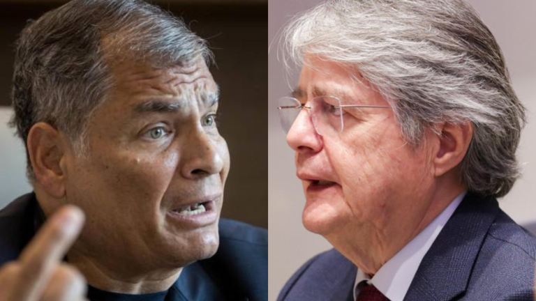Guillermo Lasso denuncia ataque de correístas durante conversatorio y Rafael Correa lo culpa por el feriado bancario