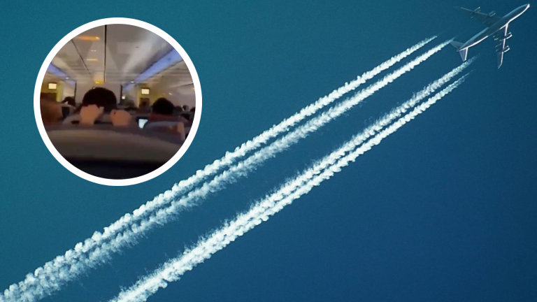 VIDEO | Terror invadió a pasajeros después de que su avión alcanzó una velocidad supersónica por fuertes vientos