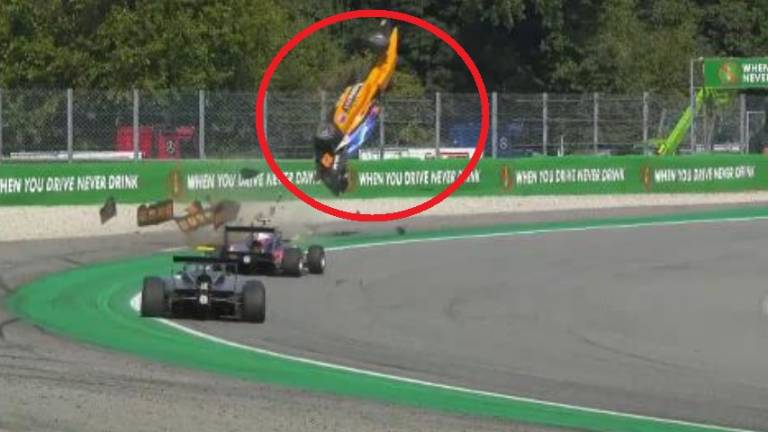 Aterrador accidente en una carrera de F3 en Monza
