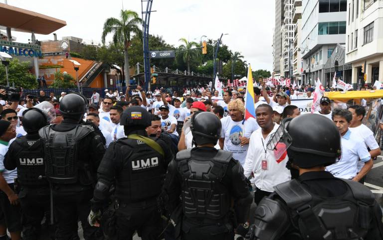 $!Marchas y operativos en Ecuador con motivo del Día Internacional de los Trabajadores