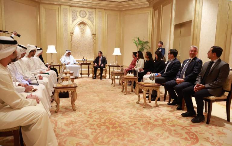 $!Reunión del gabinete de Noboa con empresarios de Emiratos Árabes Unidos.