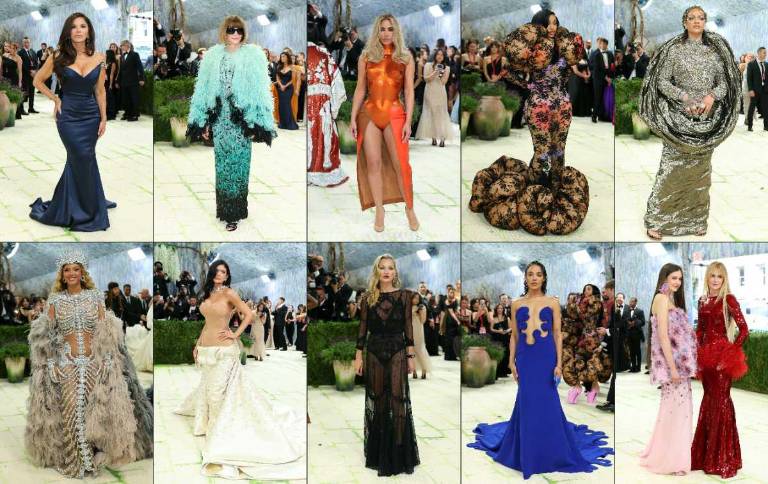 $!Celebridades apostaron por looks que combinaron arte, tecnología y referencias históricas.