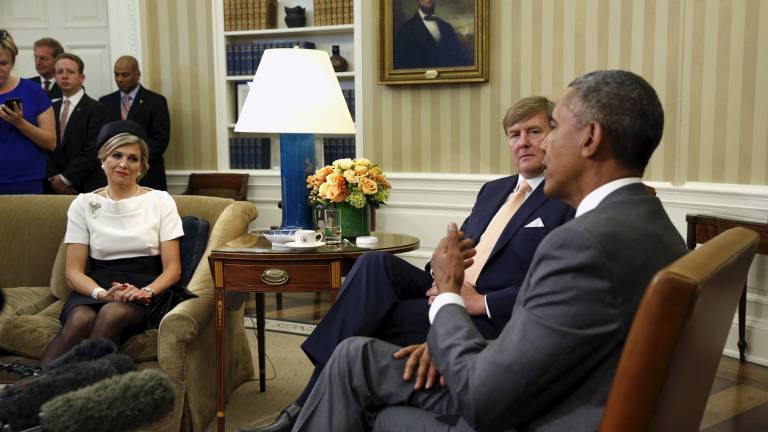 Obama recibe a los reyes de Holanda en la Casa Blanca