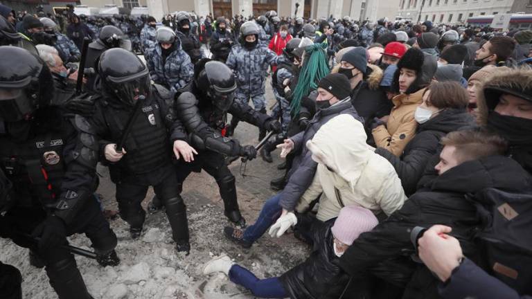 Protestas en Rusia para exigir la libertad de líder opositor
