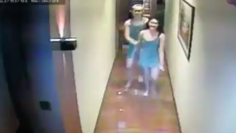 Cámara de vigilancia capta los últimos momentos de vida de la azafata Christine Dacera