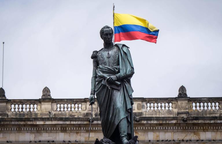 $!Estatua de Simón Bolívar en Bogotá, Colombia.