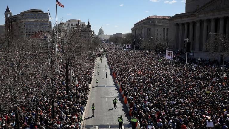 Marcha nacional en Estados Unidos por control sobre armas