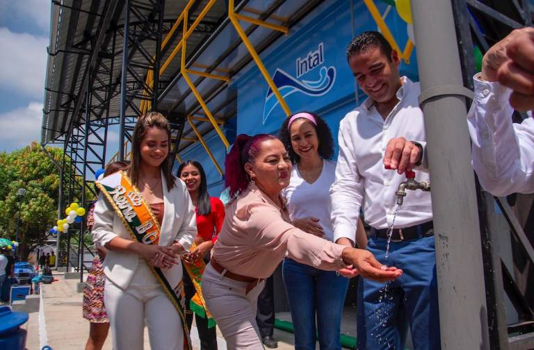 $!Más de 70,000 samborondeños ya cuentan con agua potable.