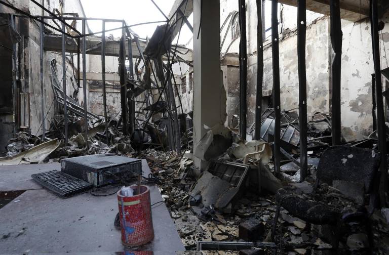 $!Según dijo el alcalde, el daño causado al edificio es irreparable.