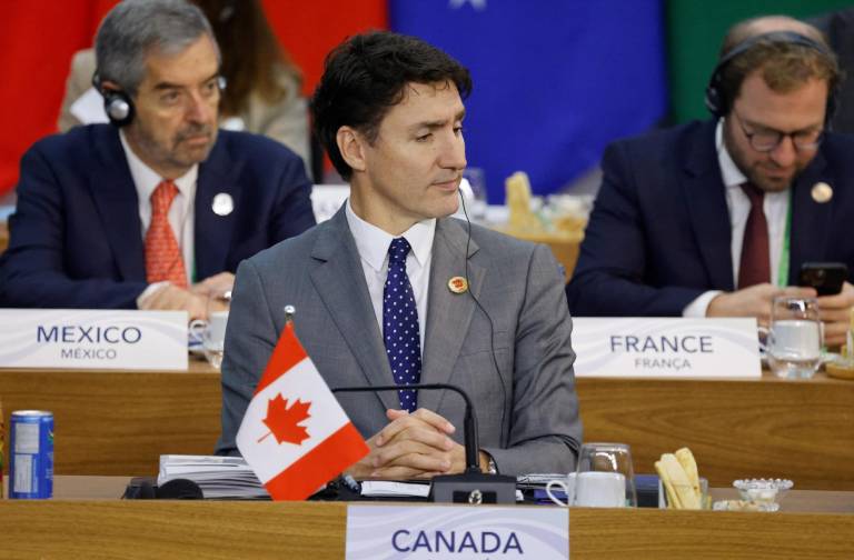 $!El primer ministro de Canadá, Justin Trudeau, en un foro internacional.